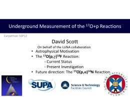 Underground Measurement of the 17 O+p