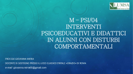 presentazione corso M – PSI power point