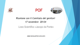ppt POF 2014-2015 - Liceo Scientifico Jacopo da Ponte