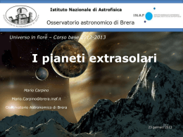 Pianeti_extrasolari - Osservatorio Astronomico di Brera
