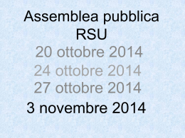 Assemblea pubblica RSU