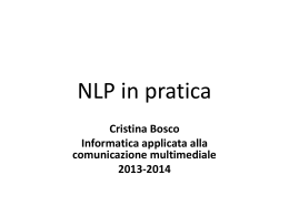 NLPinpratica - Dipartimento di Informatica