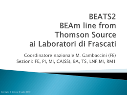 BEATS2 BEAm line from Thomson Source