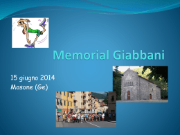 Presentazione Memorial Giabbani