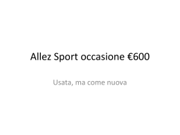 Allez Sport occasione *600