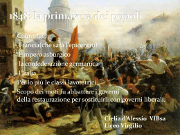 Il 1848: la primavera dei popoli