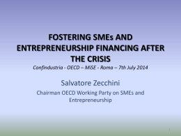 OECD * MiSE - Roma * 7th July 2014