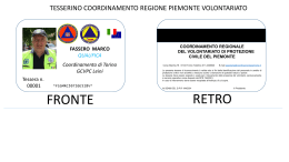 qui - Coordinamento Regionale Protezione Civile Piemonte