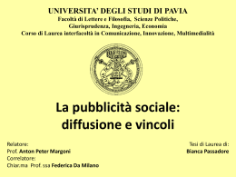 Passadore - Cim - Università degli studi di Pavia