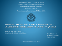 ROBERTO LA PISCOPIA - Cim - Università degli studi di Pavia