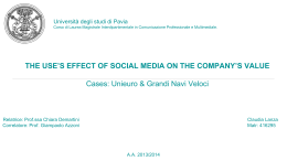 Social Media Marketing - Cim - Università degli studi di Pavia
