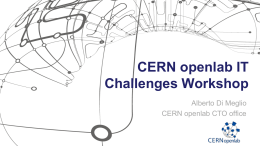 CERN openlab IT Challenges Workshop