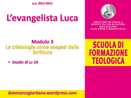 04_Cristologia in Lc 24 - don Marco Giordano