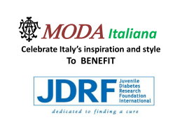 MODA Italiana Celebrate Italy*s inspiration and style To BENEFIT