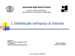Fogliani - Cim - Università degli studi di Pavia