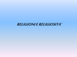 Religione e religiosità