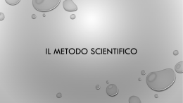 Il metodo scientifico_ppt