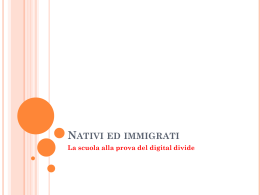 Nativi ed immigrati blog