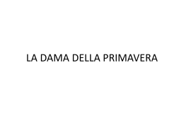 LA DAMA DELLA PRIMAVERA - didalabs-2014