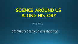 SCIENCE ARAUND US ALONG HISTORY