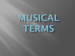 Musical Terms - WordPress.com