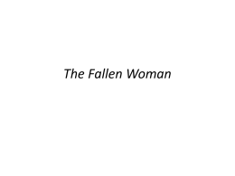 Lezione 7. The Fallen Woman