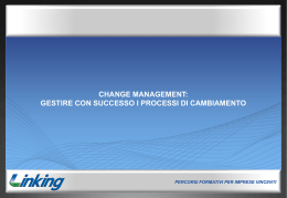 Presentazione multimediale Change management e