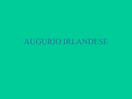 AUGURIO IRLANDESE - Marcello Lo Sterzo
