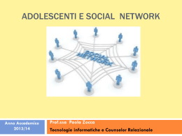 COUNSELING ADOLESCENTI e WEB 2.0