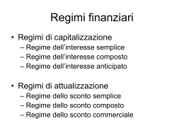 Regimi finanziari