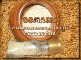 Gomasio, insaporitore sostitutivo del sale