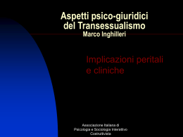 Aspetti psico-giuridici del transessualismo