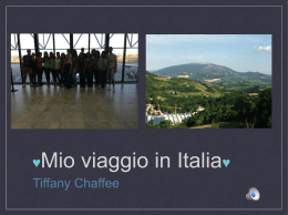Vita di studentessa in Urbino