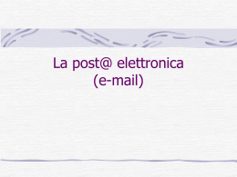 La posta Elettronica