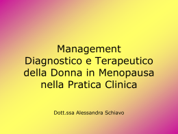 Management della menopausa - Università degli Studi di Padova