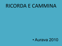 RICORDA E CAMMINA - Diocesi di Concordia