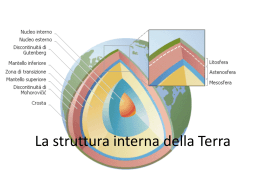La struttura interna della Terra