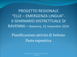 Parte espositiva - Centro servizi amministrativi di Ravenna