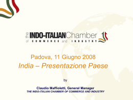 Slide 1 - Indo Italian Chamber Of Commerce (IICCI)