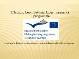 Alberti e Leonardo - Istituto di Istruzione Superiore Leon Battista
