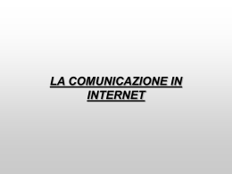 Dott.. Carla Canonico - "La comunicazione in Internet"