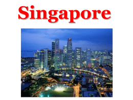 Singapore - Ricerca di Sara Negrini