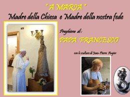 Preghiera a Maria (Papa Francesco)