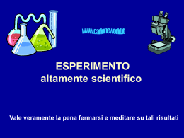 Esperimento - Alchool Team.it