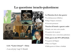 questione israelo-palestinese