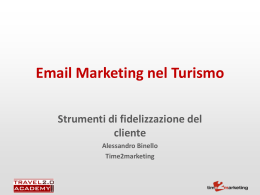Email Marketing nel Turismo