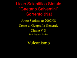 Il vulcanismo 5G 2007-08