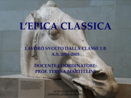 L`epica classica - Liceo Scientifico Statale Donatelli