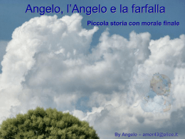 Angelo, l`angelo e la farfalla