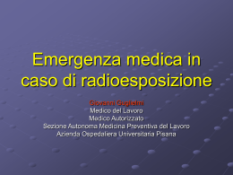 Emergenza medica in caso di radioesposizione